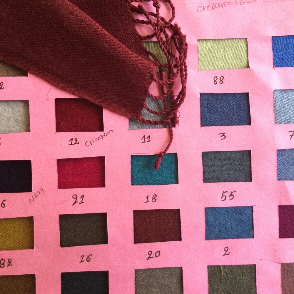 Authentic Nepali pashmina - burgundy